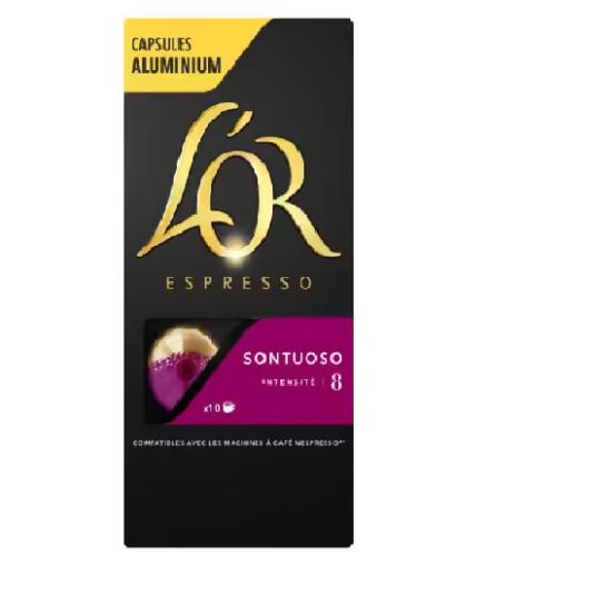 Café cápsulas sontuoso L'Or Espresso - 10 uds