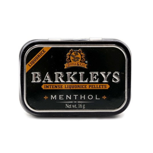 Patillas de regaliz mentolado Barkleys - 16g