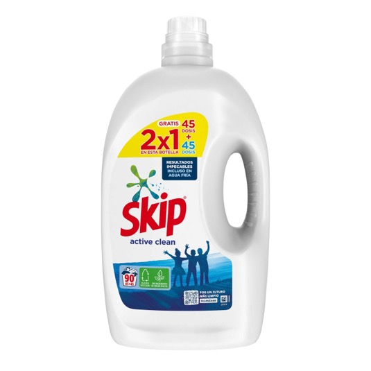 Detergente líquido active clean Skip - 90 lavados