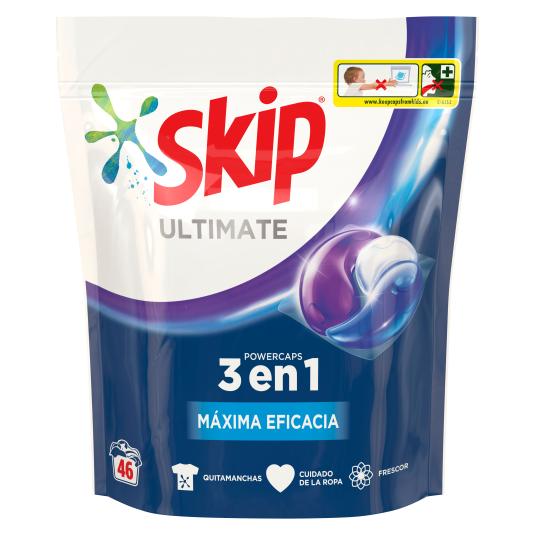 Detergente cápsulas máxima eficacia - Skip - 46 lavados