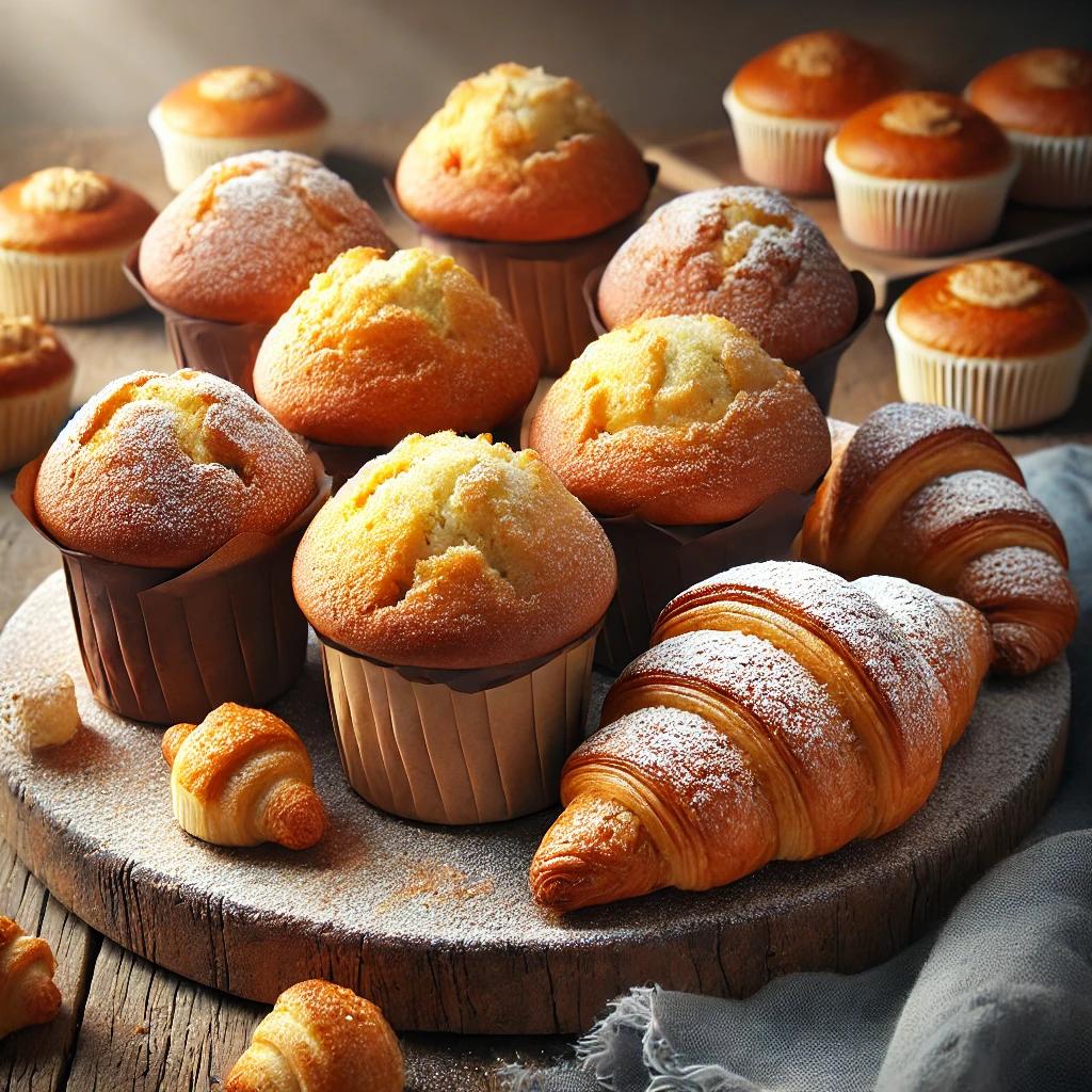 Magdalenas y croissants